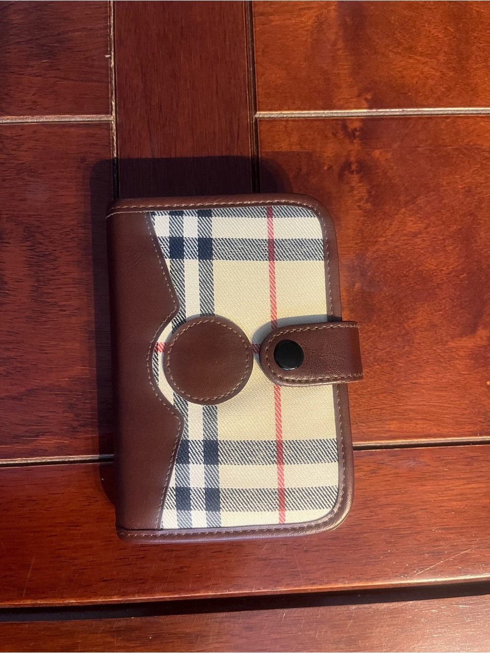Agenda plaid canvas Ring Organizer with Multicolor Tab Dividers